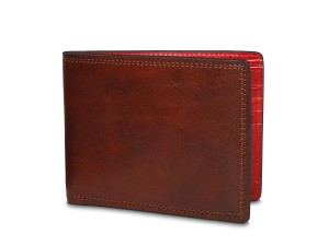 Bosca 8 Pocket Deluxe Executive Wallet Bruna Röda | DSEVO38502