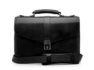 Bosca Flapover Briefcase Svarta | ESEVG46381