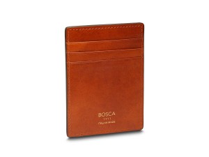 Bosca Italia Deluxe Front Pocket Money Clip Wallet Bruna | USETG60343