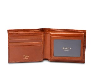 Bosca Italia Euro Size Credit Wallet w/I.D. Passcase - RFID Bruna | FSEHY62365