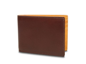 Bosca Italo Contrast Small Bifold Wallet Bruna Gula | PSEER55075