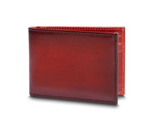 Bosca Small Bifold Wallet Mörkröda | PSEER39382