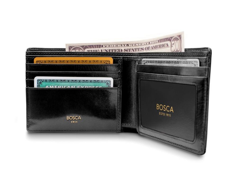 Bosca 5 Pocket Wallet W/ I.D. Svarta | DSEKV65384