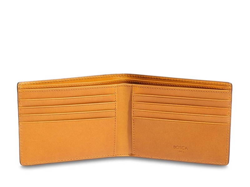 Bosca 8 Pocket Deluxe Executive Wallet Gula | LSESX96738