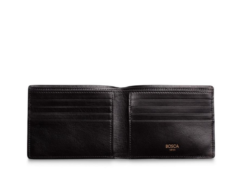 Bosca 8 Pocket Deluxe Executive Wallet Svarta | QSEUV60724