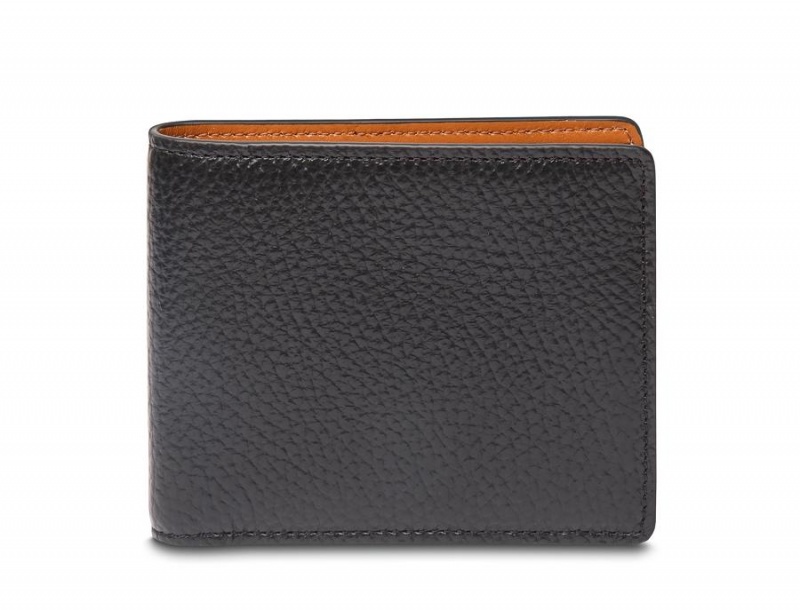 Bosca 8 Pocket Wallet Monfrini Contrast Svarta Bruna | QSEWA87165