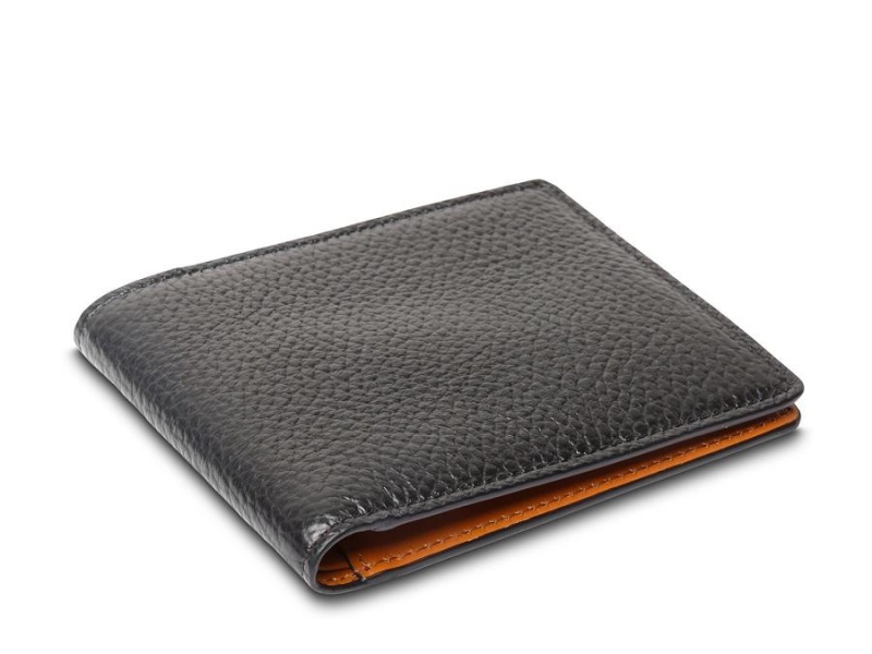 Bosca 8 Pocket Wallet Monfrini Contrast Svarta Bruna | QSEWA87165