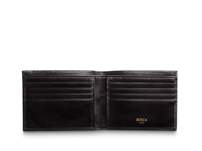 Bosca 8 Pocket Wallet Svarta | BSESO30093