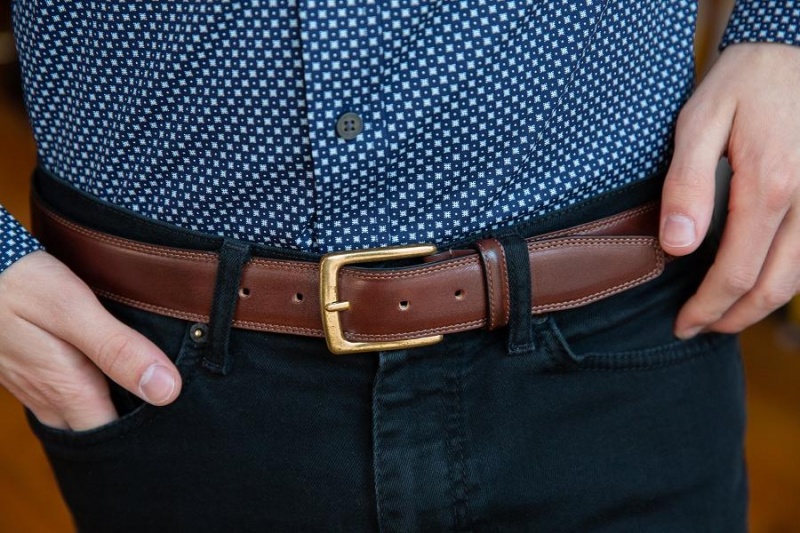 Bosca Amalfi Belt Bruna | PSEQX42745