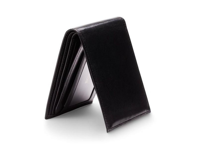 Bosca Bifold Wallet With Card / I.D. Flap Svarta | USETG92126