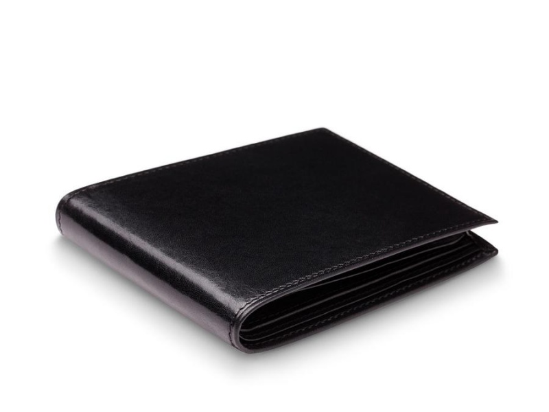 Bosca Bifold Wallet With Card / I.D. Flap Svarta | USETG92126