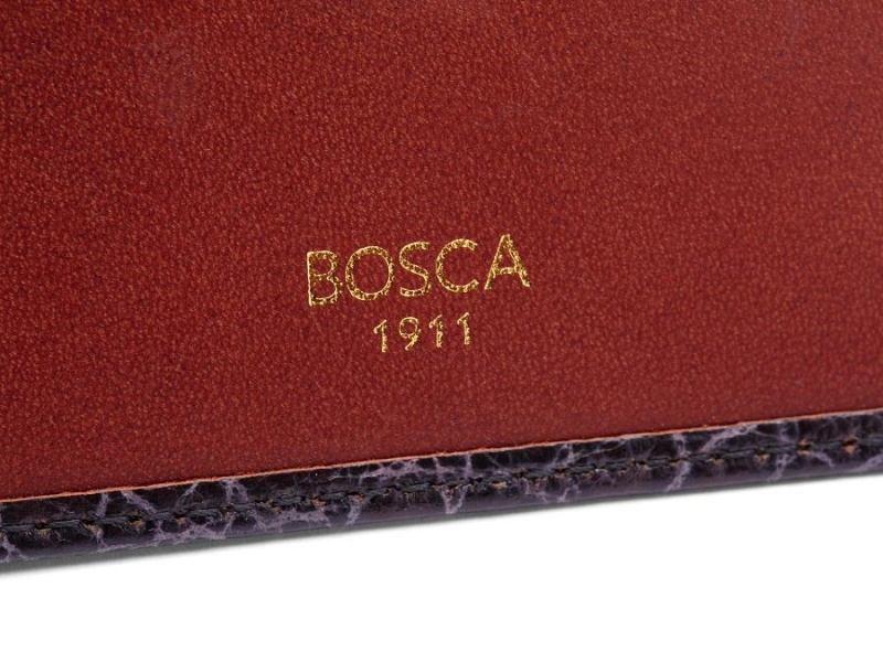 Bosca Calling Card Case Svarta Bruna | USEND94491