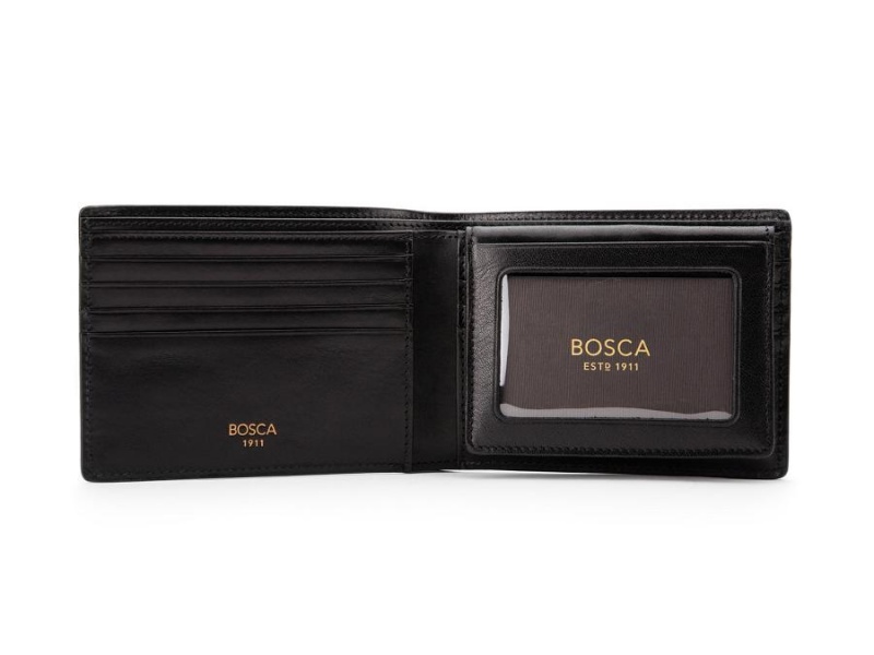 Bosca Credit Wallet w/I.D. Passcase Svarta | BSESD21165