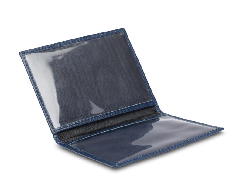 Bosca Credit Wallet w/ I.D. Passcase Navy Blå | XSEGW50215