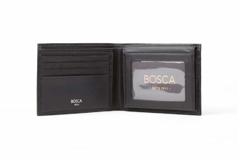 Bosca Credit Wallet with I.D. Passcase Svarta | YSEGT62499