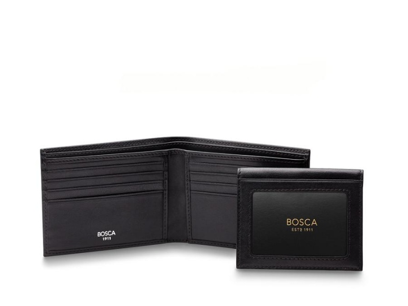 Bosca Credit Wallet with I.D. Passcase Svarta | YSEGT62499