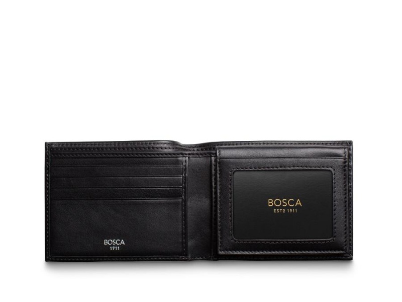 Bosca Credit Wallet with I.D. Passcase Svarta | YSEGT62499