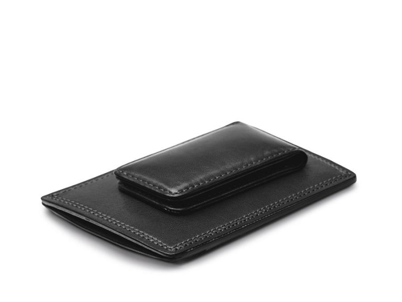 Bosca Deluxe Front Pocket Wallet Svarta | SEDYB74076