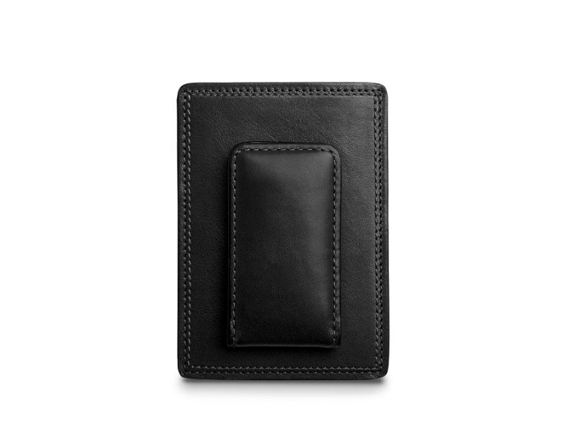 Bosca Deluxe Front Pocket Wallet Svarta | SEDYB74076