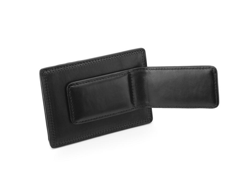 Bosca Deluxe Front Pocket Wallet Svarta | SEDYB74076