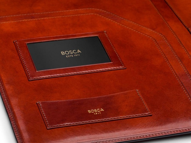 Bosca Deluxe Läder Portfolio Bruna | FSEHY78073