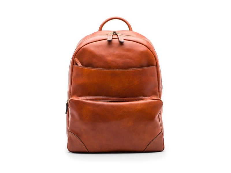 Bosca Dolce Läder Backpack Bruna | XSEBH40751