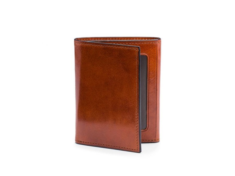 Bosca Double I.D. Trifold Wallet Bruna | BSESD24663