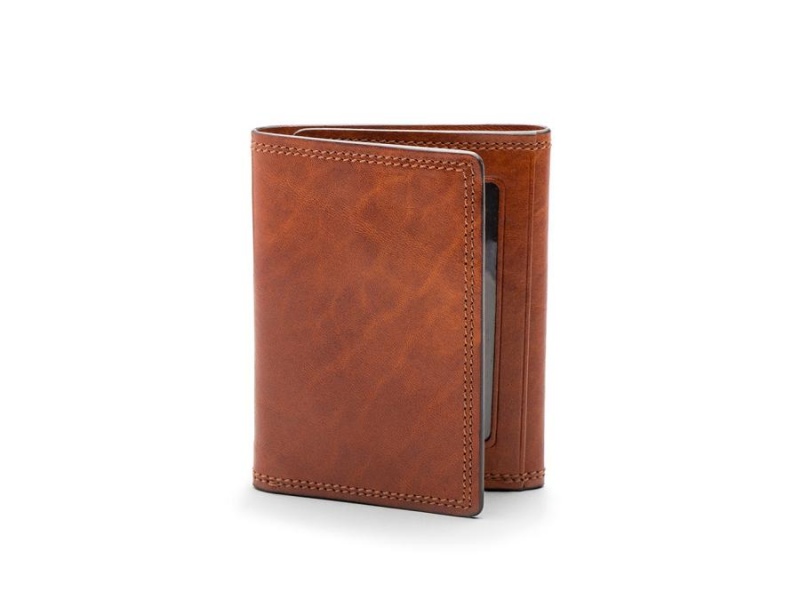 Bosca Double I.D. Trifold Wallet Bruna | GSEEC68442