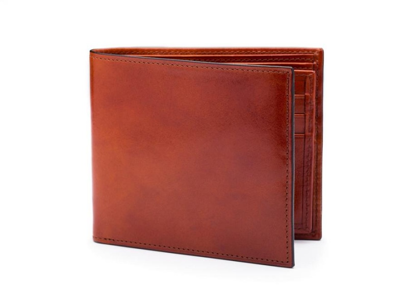 Bosca Euro 8 Pocket Deluxe Executive Wallet w/ Passcase Bruna | USEND83042