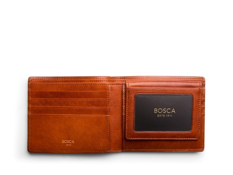 Bosca Euro Credit Wallet w/I.D. Passcase Bruna | SENZX54071