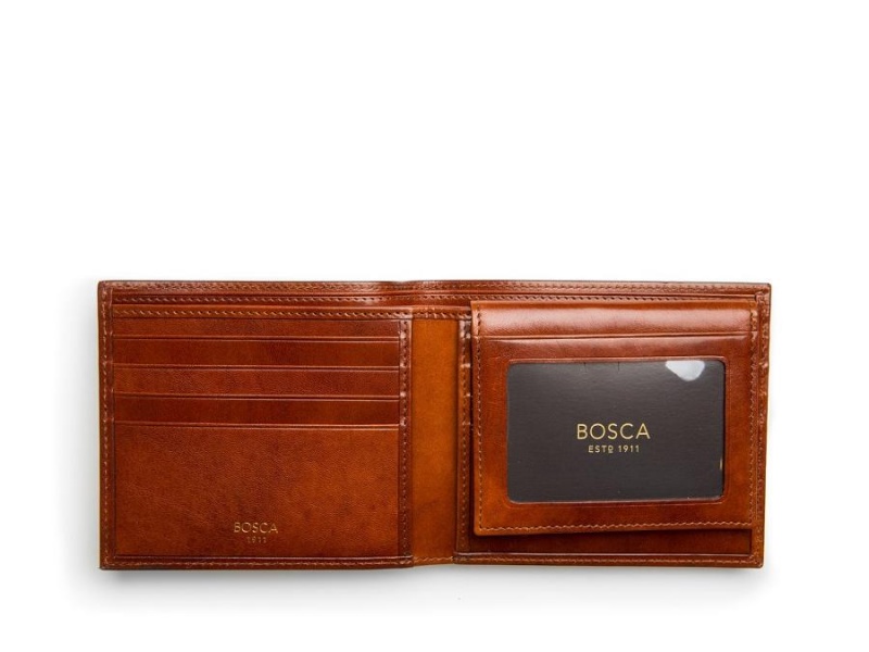 Bosca Euro Credit Wallet w/ ID Passcase Bruna | SEJBT29968