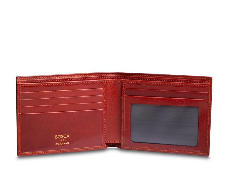 Bosca Executive ID Bifold Mörkröda | DSEVO54394