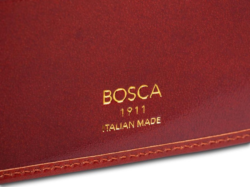 Bosca Executive ID Bifold Mörkröda | DSEVO54394