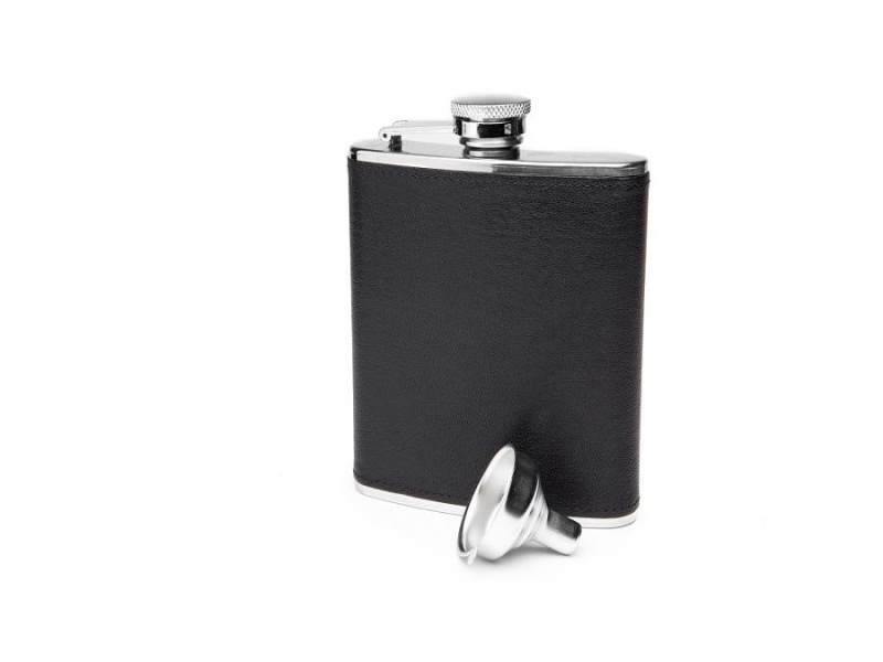 Bosca Flask - 6 oz Svarta | SEJBT62724