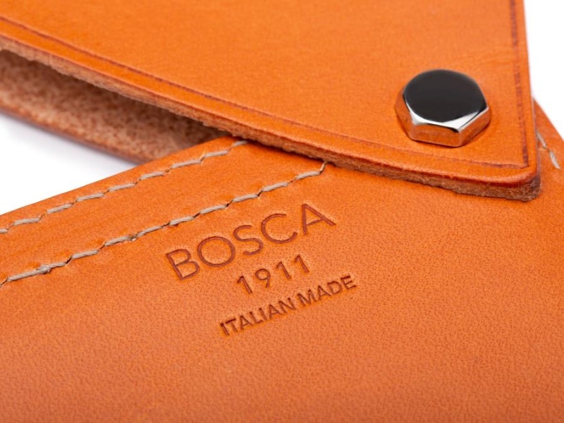 Bosca Flipper Card Case Orange | SEJKU74650