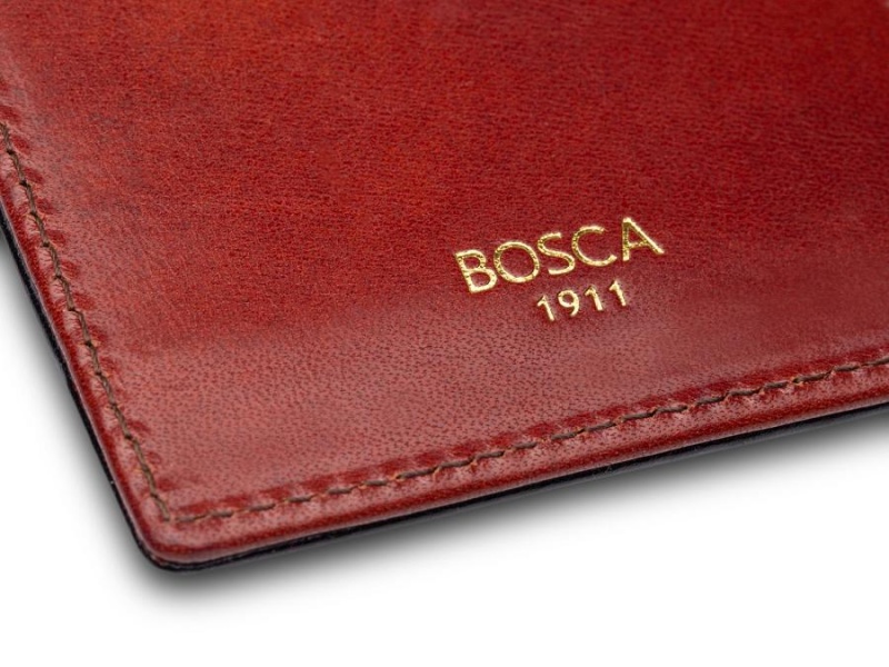 Bosca Front Pocket I.D. Wallet Röda | YSEVQ97950