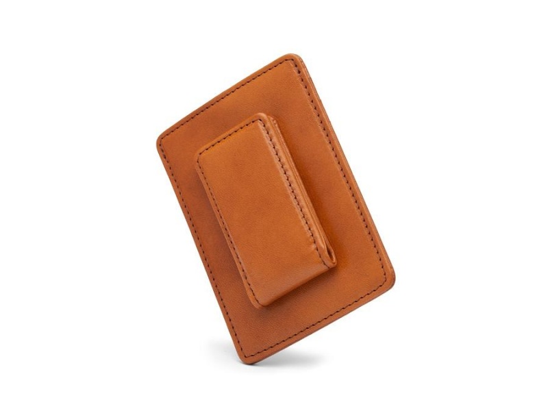 Bosca Front Pocket Wallet -Saddle- Bruna | QSEUV70346