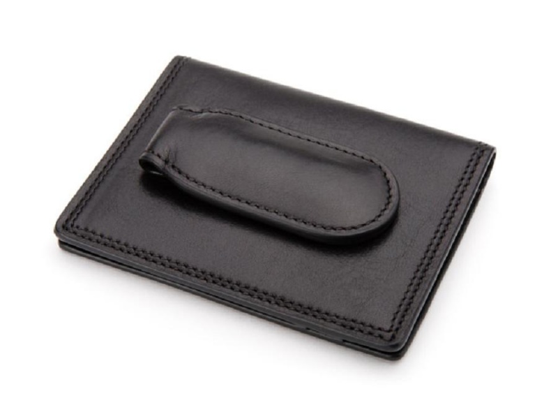 Bosca Front Pocket Wallet w/ Magnetic Clip Svarta | SEQCS40371