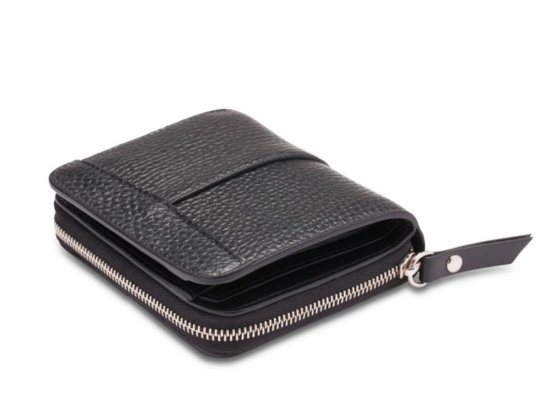 Bosca Italia 4" Billfold Wallet with Zip Svarta | SENZX49164