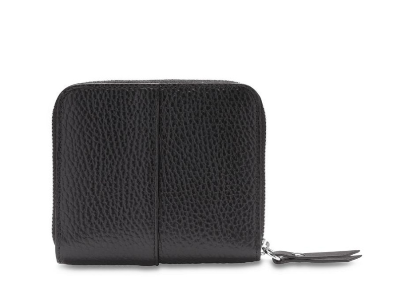 Bosca Italia 4" Billfold Wallet with Zip Svarta | SENZX49164