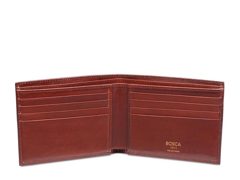 Bosca Italia 8 Pocket Wallet Bruna | SEDYB80388