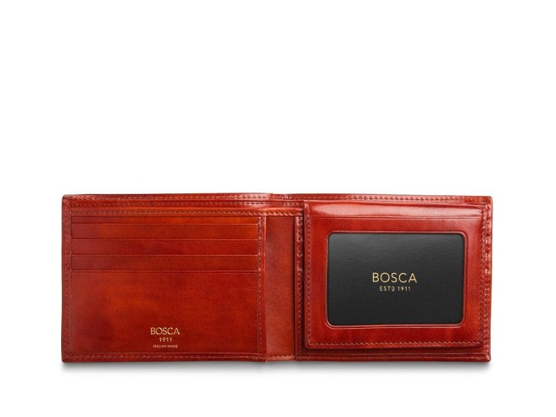 Bosca Italia Credit Wallet with I.D. Passcase Bruna | ASEDF55175