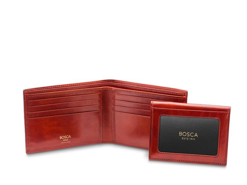 Bosca Italia Credit Wallet with I.D. Passcase Bruna | ASEDF55175