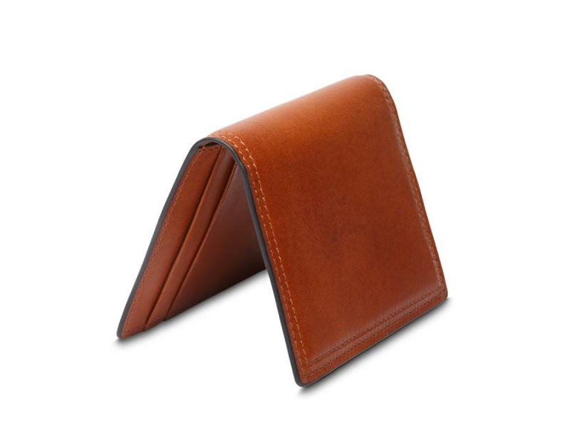 Bosca Italia Deluxe Front Pocket Wallet Bruna | USETG86345