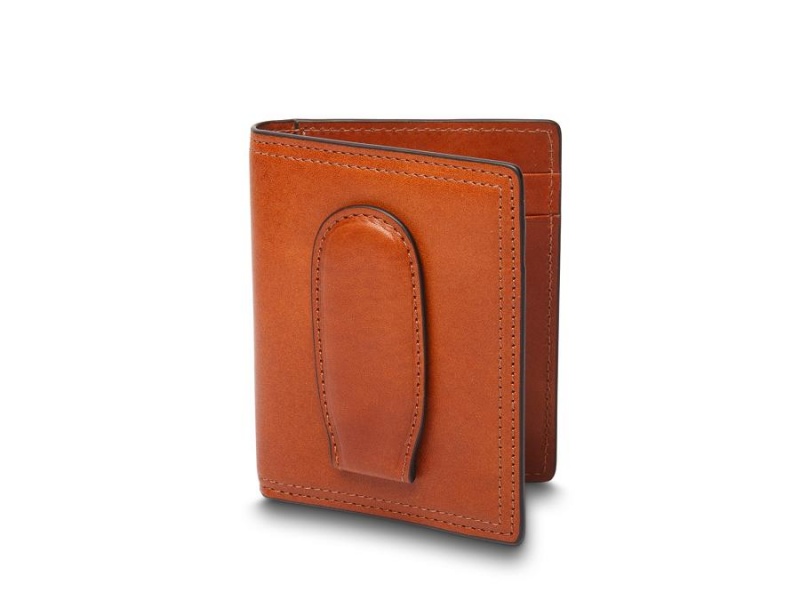 Bosca Italia Deluxe Front Pocket Wallet Bruna | USETG86345