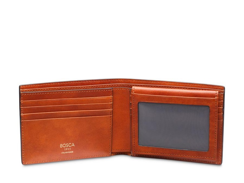 Bosca Italia Dolce Credit Wallet w/ I.D. Passcase Bruna | BSESD86125