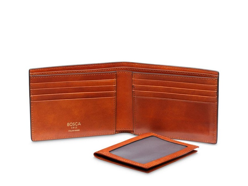 Bosca Italia Dolce Credit Wallet w/ I.D. Passcase Bruna | BSESD86125