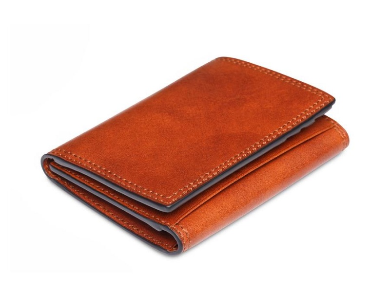 Bosca Italia Dolce Double I.D. Trifold Wallet - RFID Bruna | ZSENQ21624