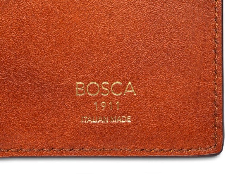 Bosca Italia Dolce Double I.D. Trifold Wallet - RFID Bruna | ZSENQ21624