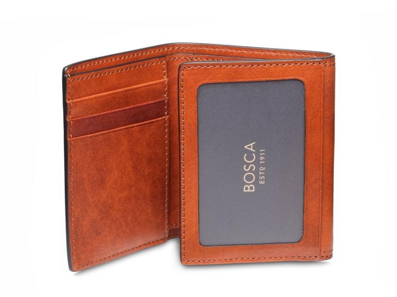 Bosca Italia Dolce Double I.D. Trifold Wallet - RFID Bruna | ZSENQ21624